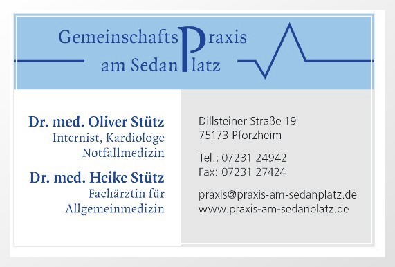Gemeinschaftspraxis am Sedanplatz Pforzheim Dres. St�tz, Arzt-Praxis in Pforzheim
